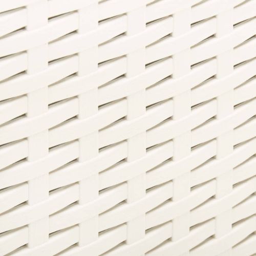 Градинска маса, бяла, 53x53x40 см, пластмаса