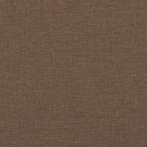 Комплект дивани от 3 части с възглавници, кафяв, плат