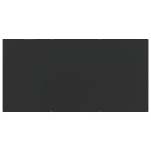 Градински трапезен комплект 7 части възглавници черен полиратан