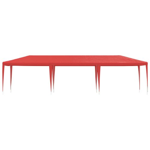 Парти шатър Червено 900 x 300 x 255 см Полиетилен и стомана