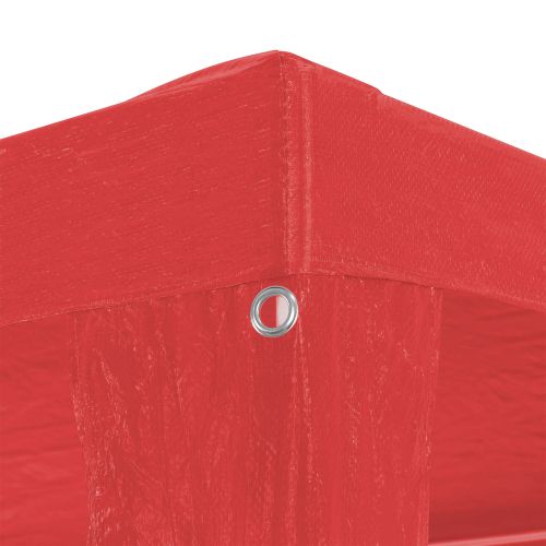 Парти шатър Червено 900 x 300 x 255 см Полиетилен и стомана