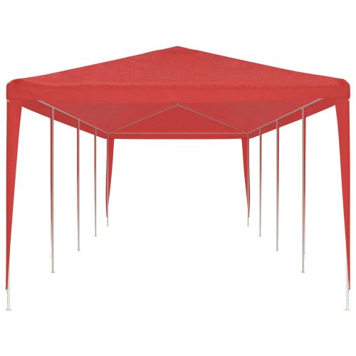 Парти шатър Червено 1200 x 300 x 255 см Полиетилен и стомана