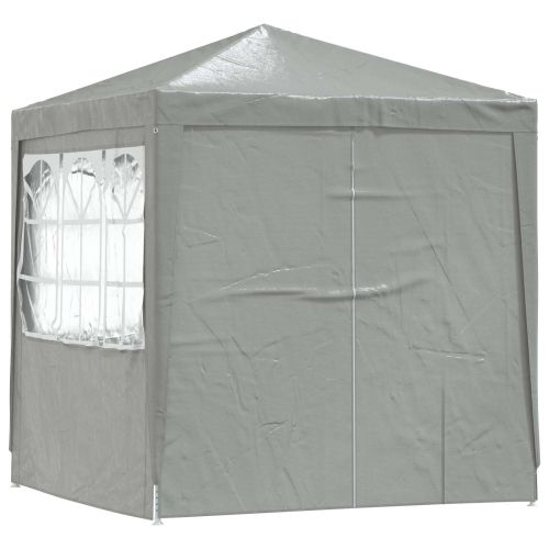 Парти шатър Светлосиво 200 x 200 x 240 см Полиетилен и стомана