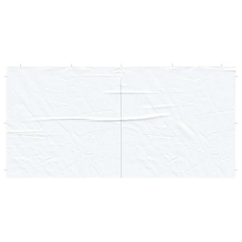 Стена на палатка за парти 2 pcs Бяло 400 x 195 см