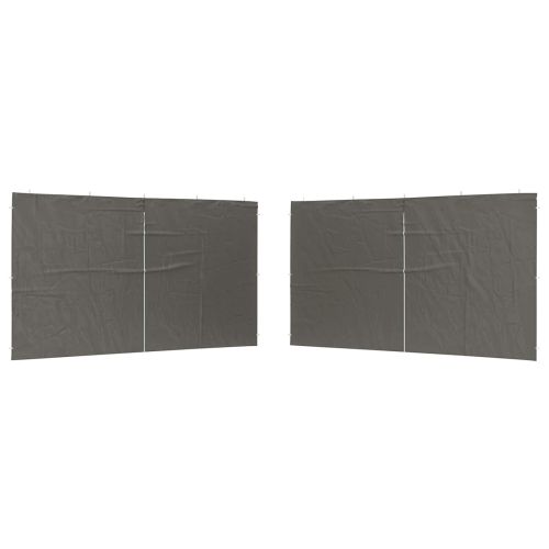 Стена на палатка за парти 2 pcs Антрацит 400 x 195 см