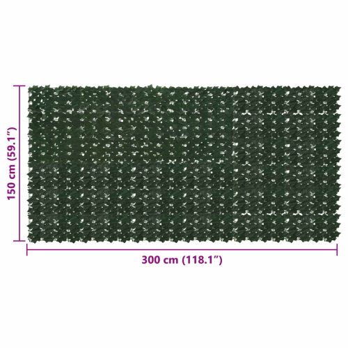 Завеса за балкон с листа Тъмнозелено 300 x 150 cm