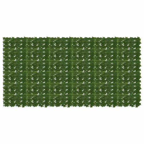 Завеса за балкон с листа Зелено 300 x 150 cm Полиестер и тъкан