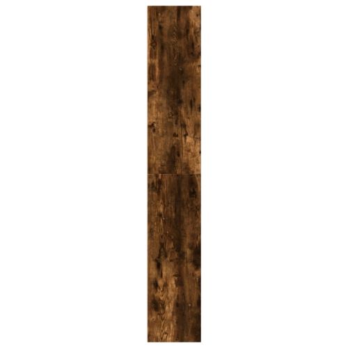 Библиотека, опушен дъб, 40x30x189 см, инженерно дърво