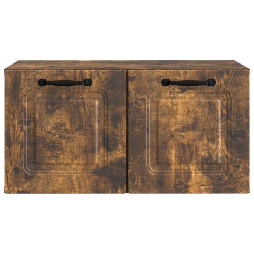 Стенно монтиран ТВ шкаф Опушен дъб 59,5 x 31 x 30 см