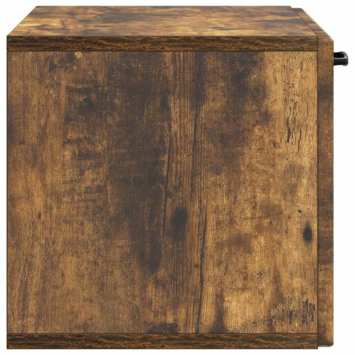 Стенно монтиран ТВ шкаф Опушен дъб 59,5 x 31 x 30 см