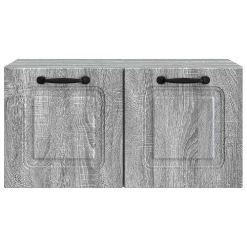 Стенно монтиран ТВ шкаф Сива сонома 59,5 x 31 x 30 см