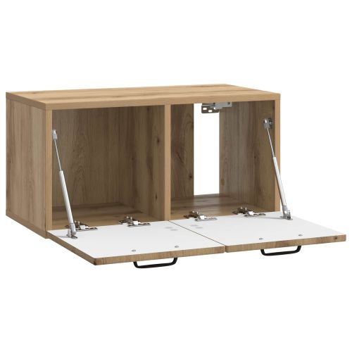 Стенно монтиран ТВ шкаф Дъб артизан 59,5 x 31 x 30 см