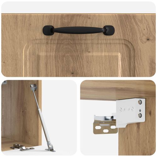 Стенно монтиран ТВ шкаф Дъб артизан 59,5 x 31 x 30 см