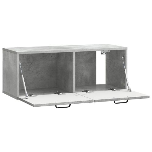 Стенно монтиран ТВ шкаф Бетонно сиво 78,5 x 31 x 30 см