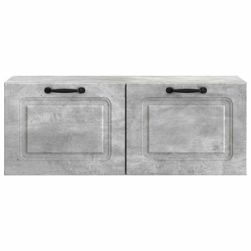 Стенно монтиран ТВ шкаф Бетонно сиво 78,5 x 31 x 30 см