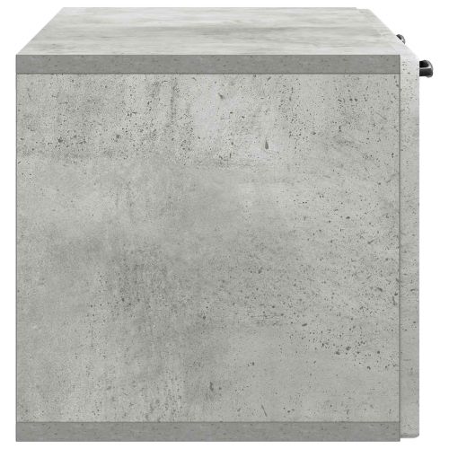 Стенно монтиран ТВ шкаф Бетонно сиво 78,5 x 31 x 30 см