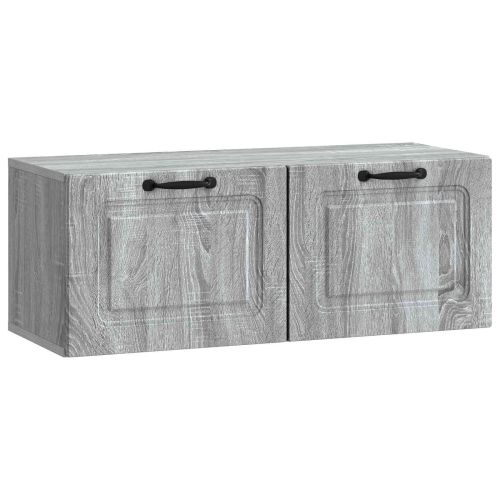 Стенно монтиран ТВ шкаф Сива сонома 78,5 x 31 x 30 см