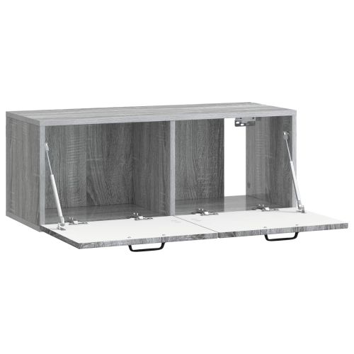 Стенно монтиран ТВ шкаф Сива сонома 78,5 x 31 x 30 см