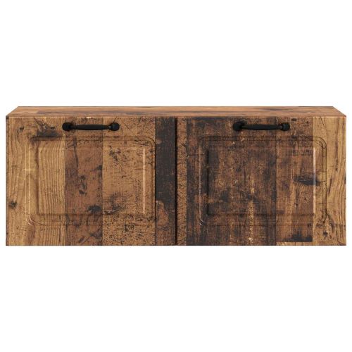 Стенно монтиран ТВ шкаф Старо дърво 78,5 x 31 x 30 см