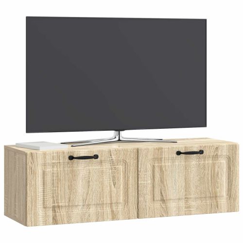 Стенно монтиран ТВ шкаф Дъб сонома 98 x 31 x 30 см