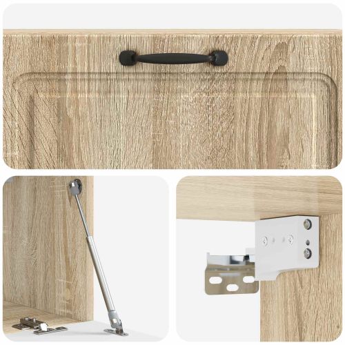 Стенно монтиран ТВ шкаф Дъб сонома 98 x 31 x 30 см