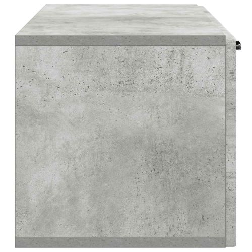 Стенно монтиран ТВ шкаф Бетонно сиво 98 x 31 x 30 см