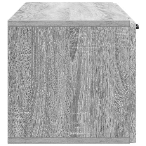 Стенно монтиран ТВ шкаф Сива сонома 98 x 31 x 30 см