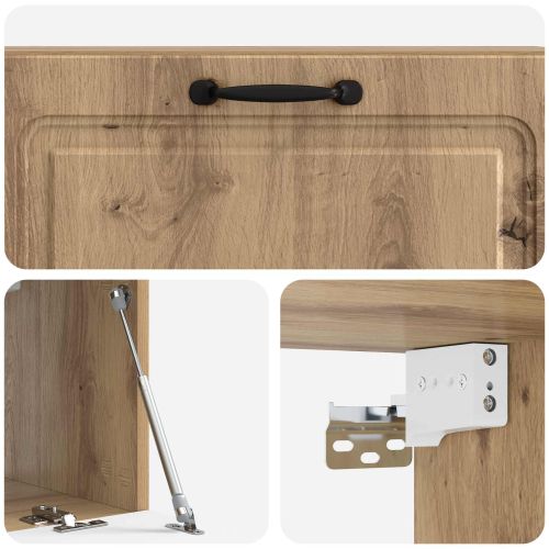 Стенно монтиран ТВ шкаф Дъб артизан 98 x 31 x 30 см