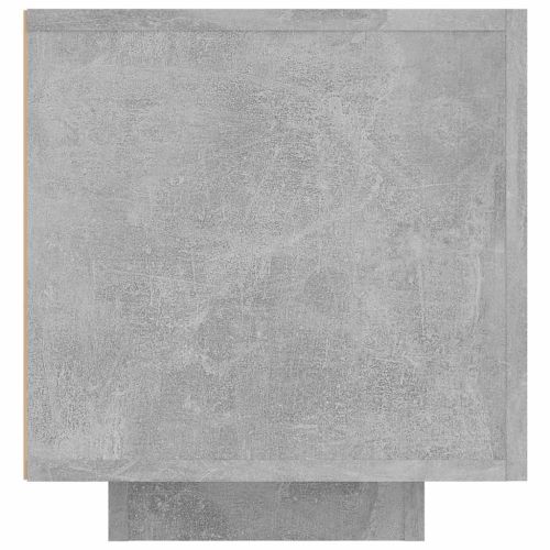 ТВ шкаф с LED осветление, бетонно сив, 160x35x40 см