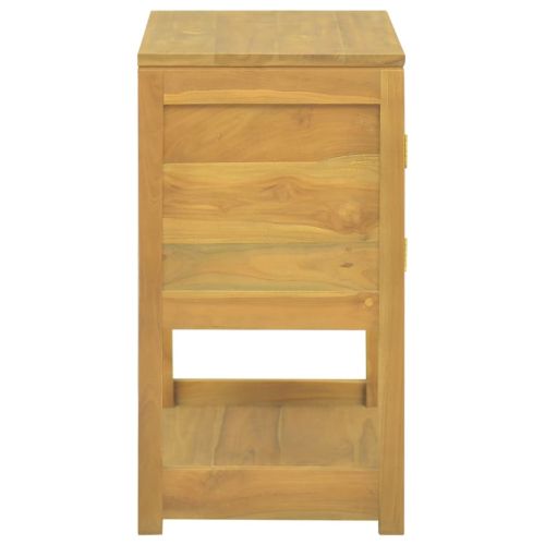 Шкаф за баня, 60x40x75 см, тиково дърво масив