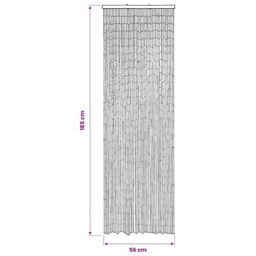 Завеса за врата против насекоми, бамбук, 56x185 cм