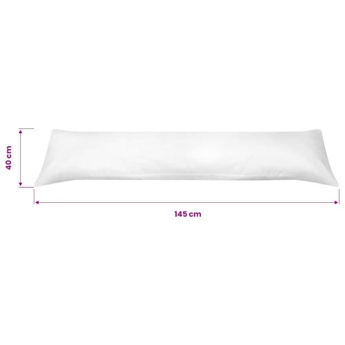 Странична възглавница за тяло 40x145 cм, бяла