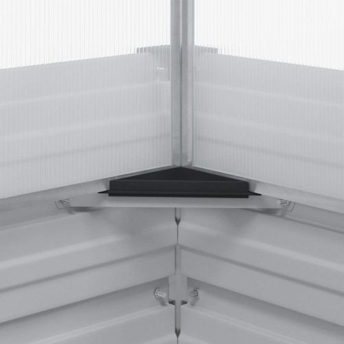 Градински сандък с оранжерия Светло кафяво 100 x 100 x 77 cm