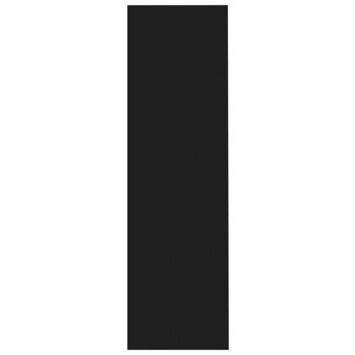 Библиотека, черна, 97,5x29,5x100 см, инженерно дърво