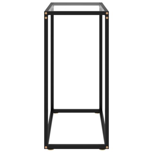 Конзолна маса, прозрачна, 60x35x75 cм, закалено стъкло