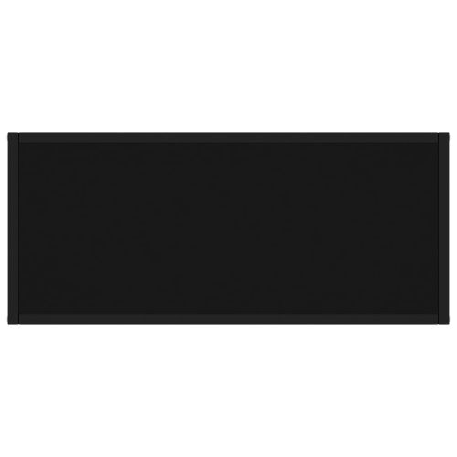 Конзолна маса, черна, 80x35x75 cм, закалено стъкло