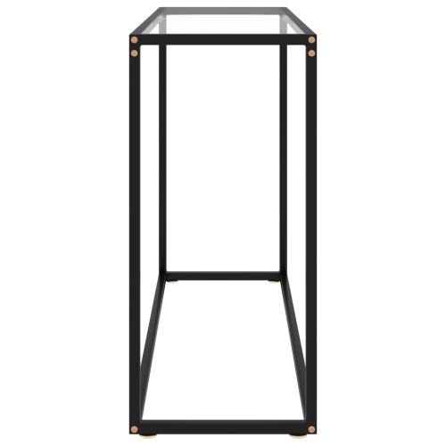 Конзолна маса, прозрачна, 100x35x75 cм, закалено стъкло