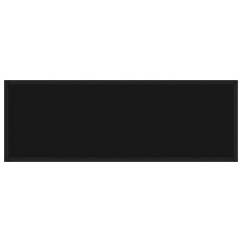 Конзолна маса, черна, 100x35x75 cм, закалено стъкло