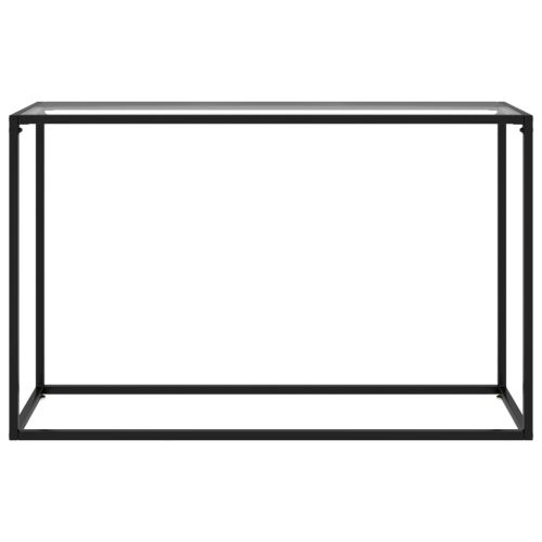 Конзолна маса, прозрачна, 120x35x75 cм, закалено стъкло