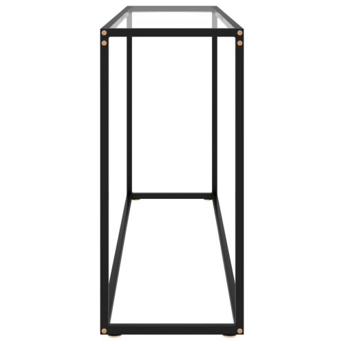 Конзолна маса, прозрачна, 120x35x75 cм, закалено стъкло