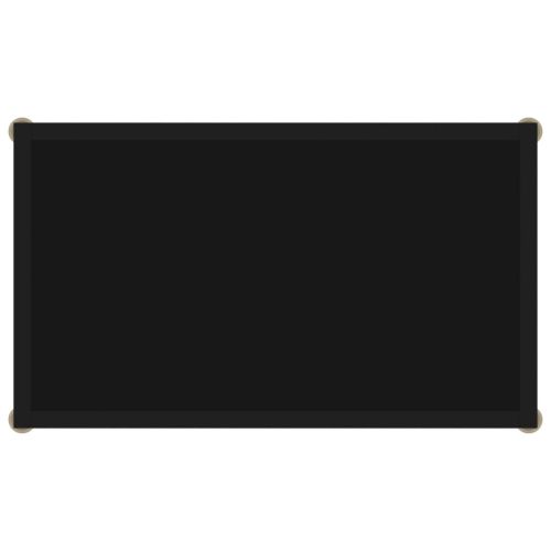 Конзолна маса, черна, 60x35x75 cм, закалено стъкло