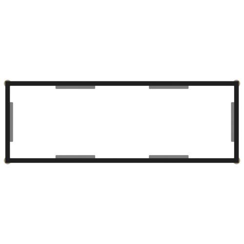 Конзолна маса, прозрачна, 100x35x75 cм, закалено стъкло