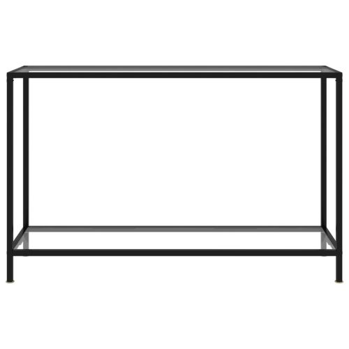 Конзолна маса, прозрачна, 120x35x75 cм, закалено стъкло