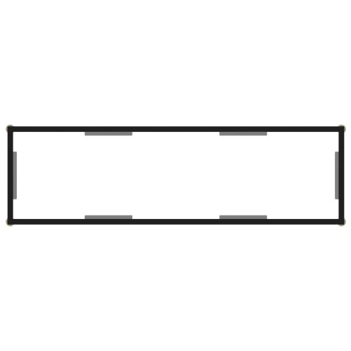 Конзолна маса, прозрачна, 120x35x75 cм, закалено стъкло