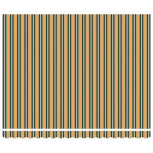 Сгъваем навес Зелен и бял 400 × 300 cm Текстил и стомана