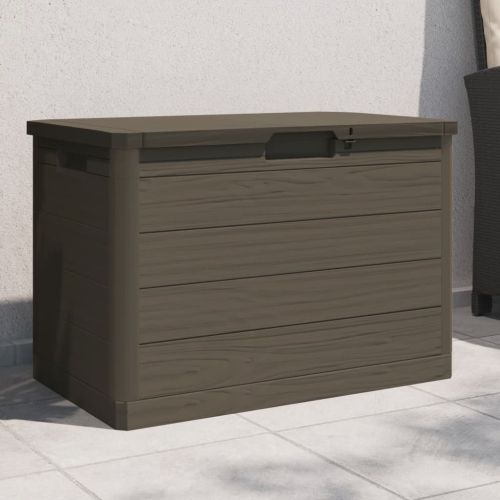 Градинска ракла, кафяв, 77,5x44,5x53 см, полипропилен