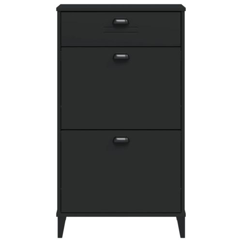 Шкаф за обувки VIKEN, черен, инженерно дърво