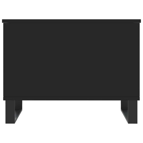 Кафе маса, черна, 60x44,5x45 см, инженерно дърво