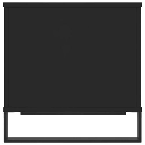 Кафе маса, черна, 60x44,5x45 см, инженерно дърво