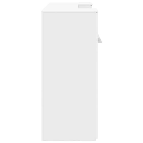 Рецепционно бюро, бяло, 180x50x103,5 см, инженерно дърво